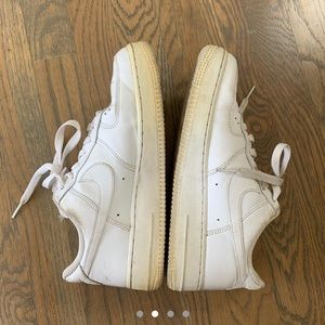 White Nike Air Force 1s